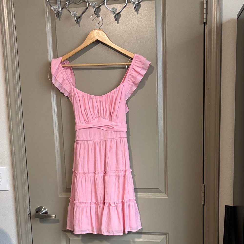 Francesca’s Tiered Pink Dress